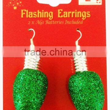 Christmas crafts to make and sell glitter art bulb earrings