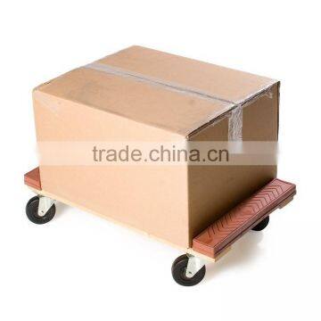 Hardworking Rubber Capped Hardwood Tool Cart Moving Dolly photo-2