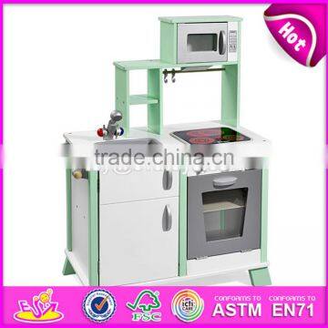 New Design Luxurious White Wooden Boys Play Kitchen for Kids W10C279 photo-2