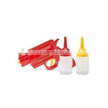 3pcs High Quality Food Grade Plasitc Sauce Gun for Condiment photo-4