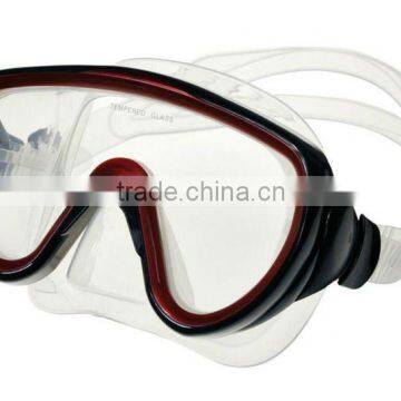 With Tempered lens Manufacturer New Adult wide vision diving glasses