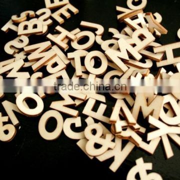 Natural Customized Size Wooden numbers