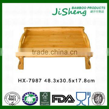 High Quality Save Bamboo Dinner Trays with Feet