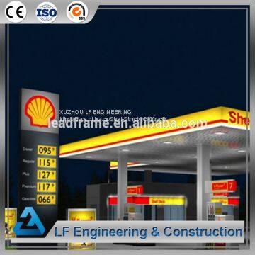 Light Weight Prefab Steel Structure Gas Station