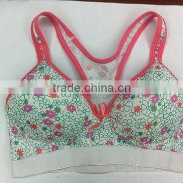 Wholesale women sports bra with cup/underwear factory with 25 years experience