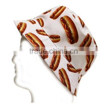 New Trend Stylish Custom New Style Red Short Brim Bucket Hats photo-2