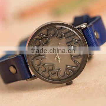 2015 New Vintage Watches for Women Men Leather Bracelet Quartz Watch Top Quality Woman Watches Digital Clock-BL020 Free Shipping photo-5