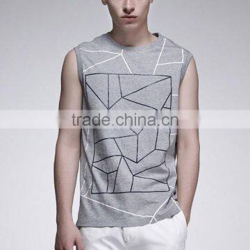 Stylish Printed Casual Cheap Vest for Men