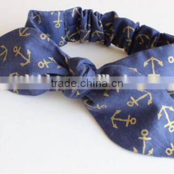 Korean Rural Style Small Flower Print Cloth Bowknot Baby Headband Decorates Hot Selling Hair Accessories photo-2