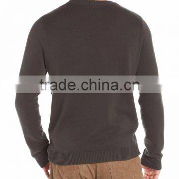 Men Deep Grey Sweater Bear Pattern Christmas Sweater Ugly photo-2