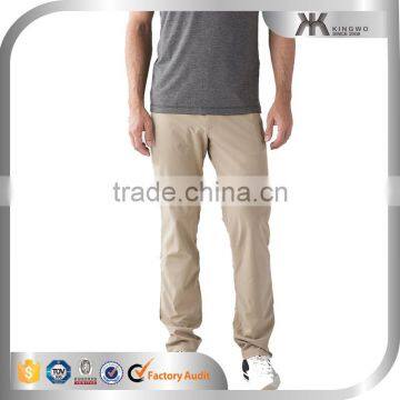 Delicate straight cut pants 100% cotton plain men casual pant