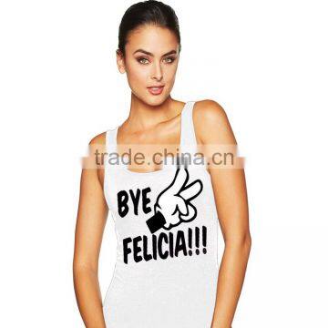 Fashion 100% Cotton Custom Screen Printed New Design Burnout Tank Top photo-5