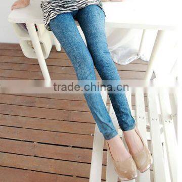 2015 Hot Sale Stretchy Fake Jeans Printing Girls' Tights Leggings photo-6