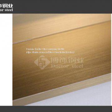Hairline Rose Golden Stainless Steel Sheet 304,stainless Steel Plate PVD photo-3