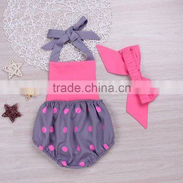 S33627W 2017 Summer Baby Girl Lace Flower Jumpsuit Princess Toddler Romper photo-2