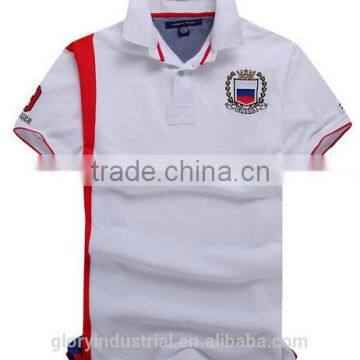 Summer Casual Flag Slim Fit Baseball Embroidery Man Polo T-shirt Wholesale photo-6