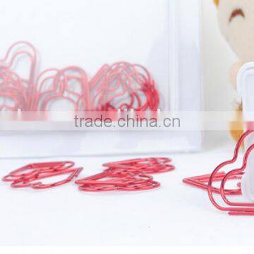 Heart Shape Planner Clip Stainless Steel Plating Paper Clip photo-4