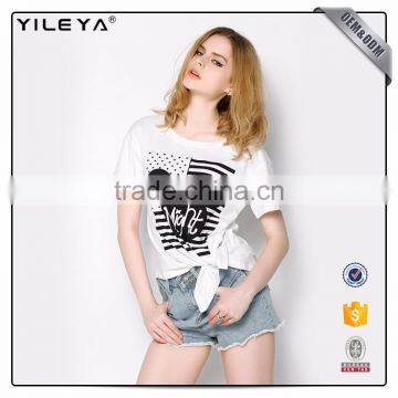 High Quality T-shirt Manufacture,custom Woman White T-shirt,printing T-shirt photo-3