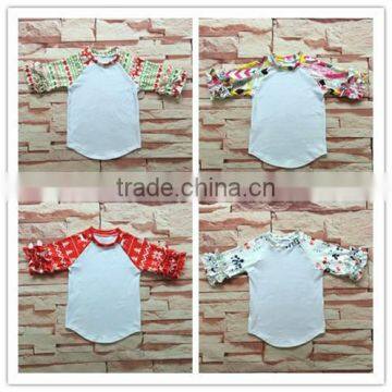 Wholesale Children's Ruffle Raglan Boutique Clothing Best Selling Products 2016 in Usa photo-5