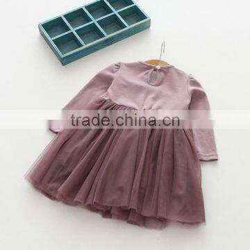 Wholesale Vintage Style Long Sleeve Kids Baby Girls Tutu Dress photo-3