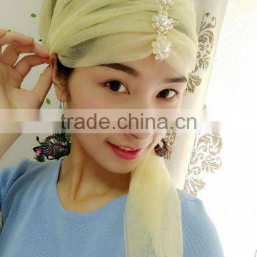 Comfortable With Extra Long Adjustable Ties Islamic Gift Fashion Muslim Headscarf photo-4