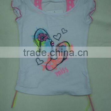 SHINNY POPULAR GIRL T-SHIRT WITH NEW DESIGN IN 2014 photo-3