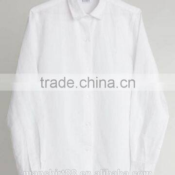 100% linen or linen/cotton comfortable simple causal blouses/shirts for women