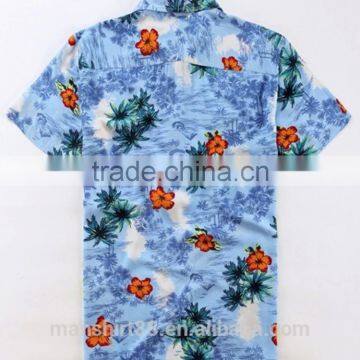 Stylish Men T-shirts Cheap Fancy Hawaiian Shirts Wholesale photo-2