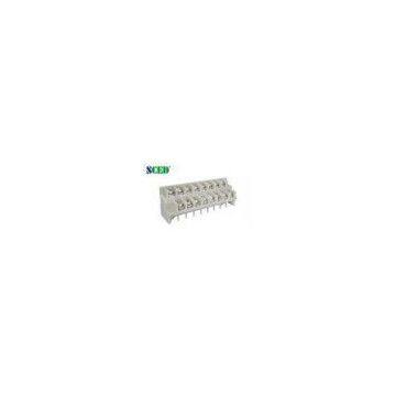 Double Levels Grey 7.62mm Barrier Terminal Block Connector 4*2P - 20*2P 300V