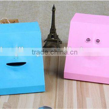 Creative Face Piggy Bank Human Face Intelligent Sensing Storage Tank Can Eat Money Face Piggy Bank photo-2
