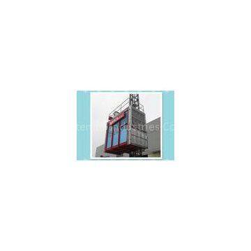 Electric Construction Material Hoist , Single Cage Personnel Hoist System