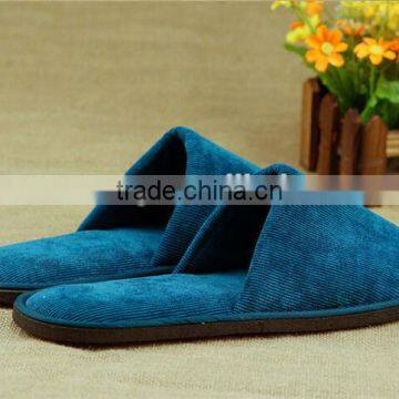 2017 New Designed Top Quality Corduroy Hotel Slipper