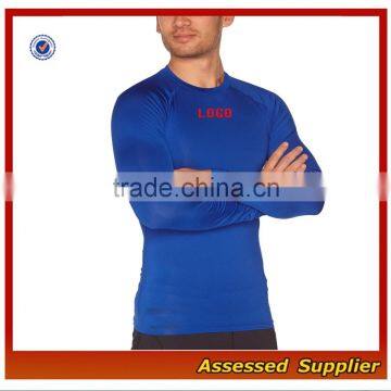 Custom Mens Running Long Sleeve Compression Base Layer Shirts MLL741 photo-5