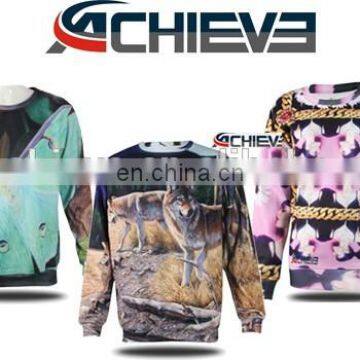 manufacturer custom full print 3d hoodies sweaters sublimation