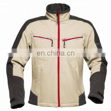 Hot sale 92%polyester8%spandex waterproof 5000mm softshell jacket