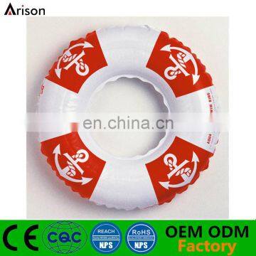 Factory two color red white inflatable swim tube inflatable water ring inflatable swim ring