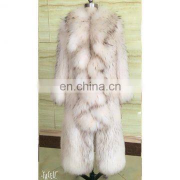 real fox fur overcoatl fur jacket