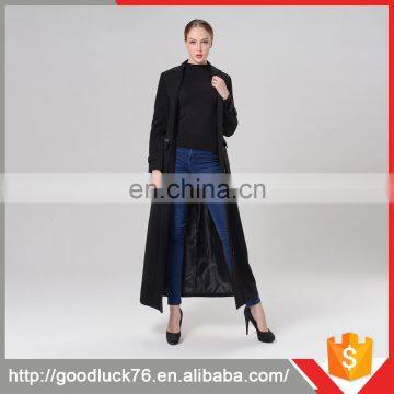 Classic Ladies Winter Cashmere Wool Long Coat Lady Coat Fashion Coat