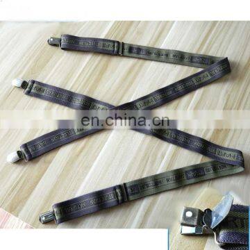 Yiwu Longkang Custom design 4 clips jacquard male adult straps suspenders