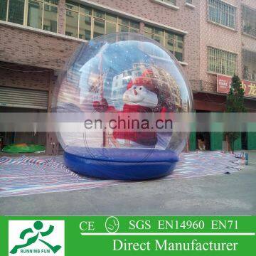 2015 Popular christmas giant snow globe for sale, halloween snow globe, inflatable snow globe