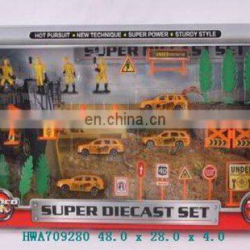 1:64 die cast toys traffic play set