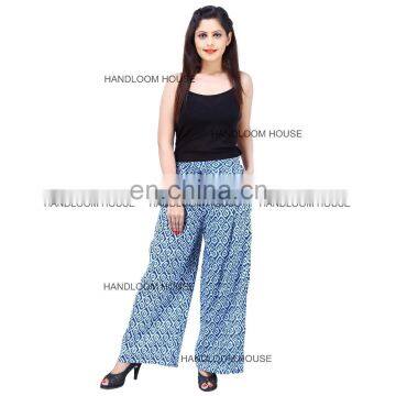Women Summer Style Casual Loose Wide Leg Pants Elastic High Waist Loose Casual Chiffon Palazzo Pants