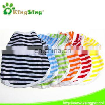 Casual dog t-shirt little boy dog clothing pet clothes, striped small dog clothing