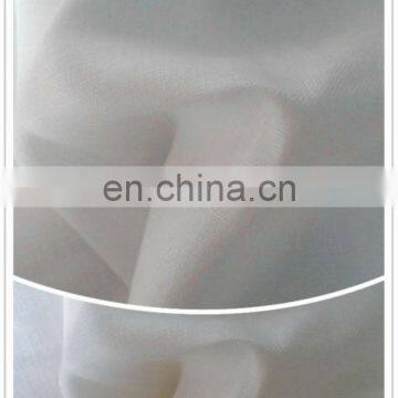 HOT SALES 100% pure white silk linen plain dye mens shirt /pants fabric17x17