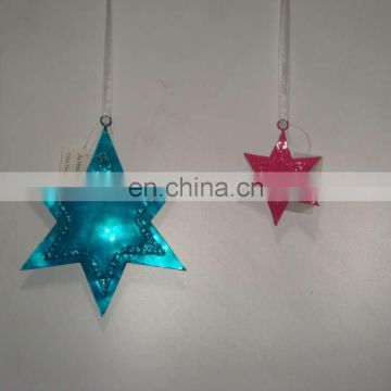 Star Christmas Ornaments Set of 2