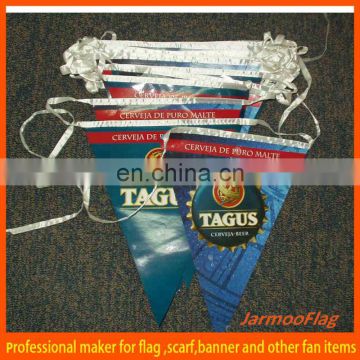 customized advertisement felt pennant string flags