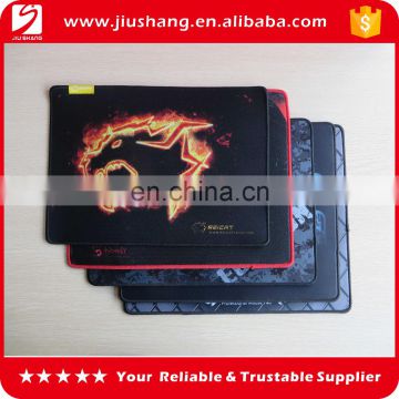 Cheap price polyester Rubber Computer Gaming mouse pad with stitching edge