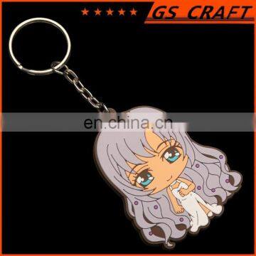 Customized soft rubber keychain/popular keychain