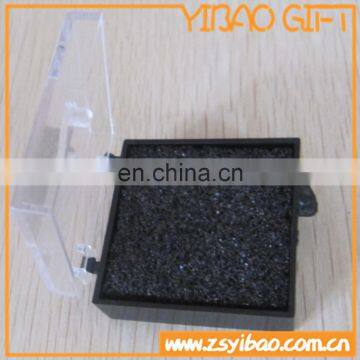 2015 hot sale Promotional gifts Cheapest square shape size 40*40mm plastic gift box for coins with black spong inside