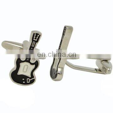 custom medal Silver music high notes Cuff Links Enamel Cufflinks